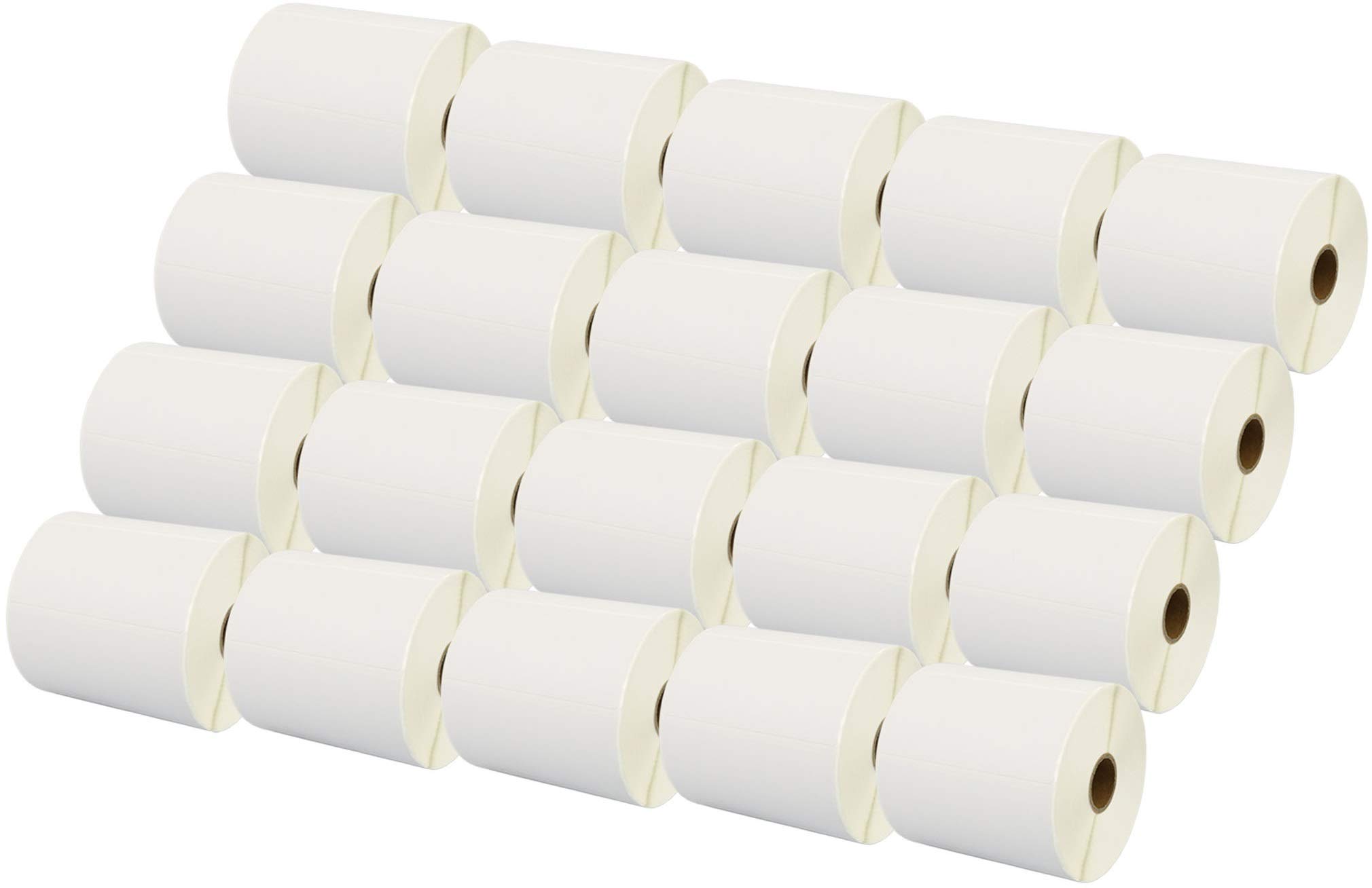 20 Rotoli 100mm x 50mm Etichette termica diretta compatibili per Zebra GK420d GK420t GC420d GX420d GX420t GC420t GX430t GT800 LP2844 TLP2844 CL-S521 CL-S621 CL-S631 (1000 Etichette per Rotolo)