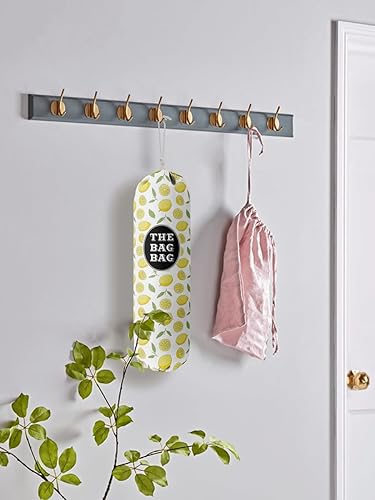 Miniatura 5 de Bolsa de comestibles, organizador de bolsas de comestibles con patrón bohemio para bolsas de compras, bolsas de plástico de montaje en pared,