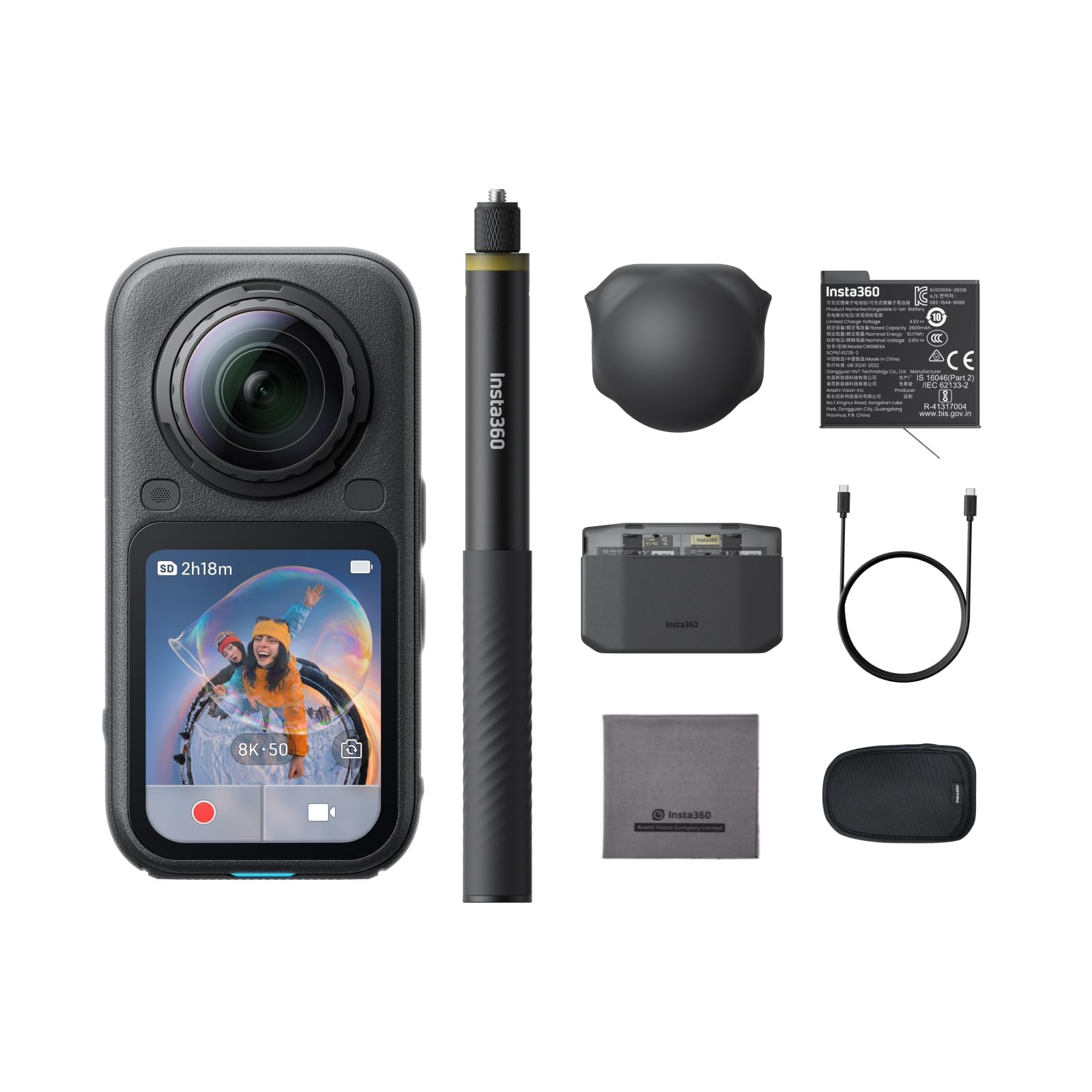 Insta360 X6 Essentials Bundle Midnight Black