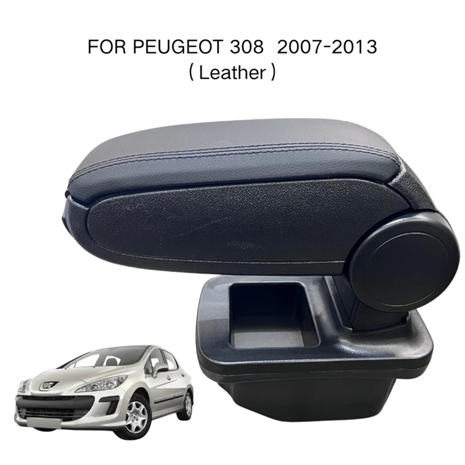pokrowiec na podłokietnik Ochrona Podłokietnika Pasuje do PEUGEOT 308 2007-2013 Pasuje do schowka w konsoli środkowej Akcesoria samochodowe Komfortowa jazda