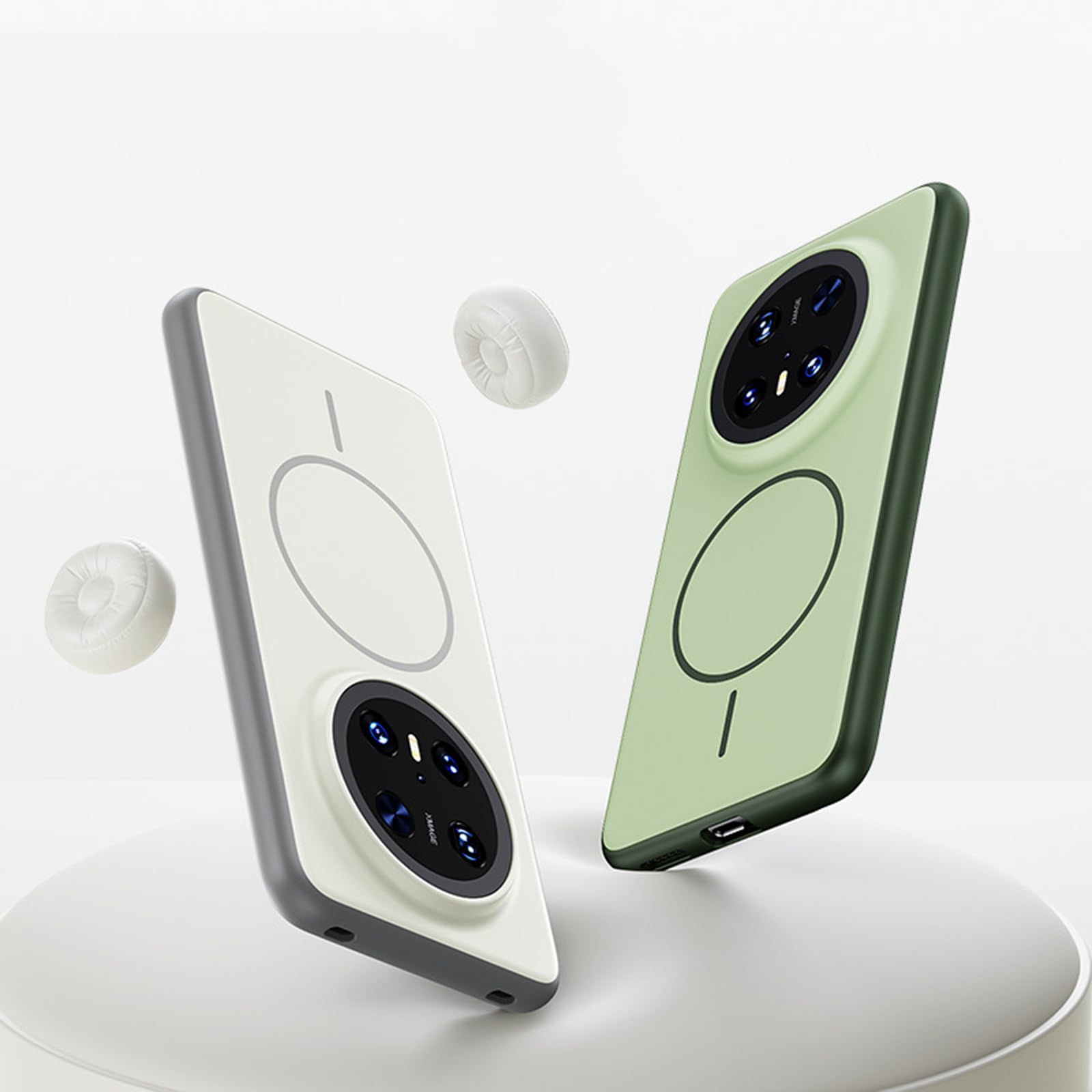 Magnetisch Hülle für Huawei Mate 80 ProMax/80 Pro/80, Dünne Gefrostet rutschfeste Schutzhülle Unterstützt Drahtlose Aufladung Handyhülle,Schwarz,8