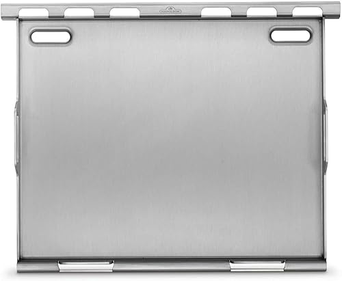 Miniatura 9 de Napoleon Plancha reversible de hierro fundido, se adapta a todas las parrillas portátiles TravelQ serie 285, antiadherente, asa de transporte