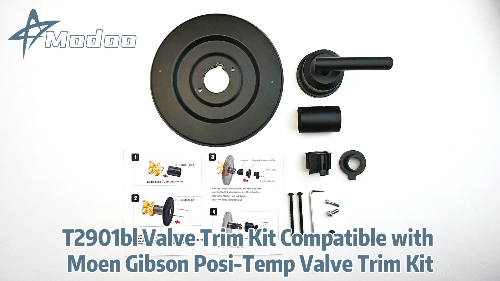 Replacement for Moen T2901BL Gibson Posi-Temp Valve Trim Kit