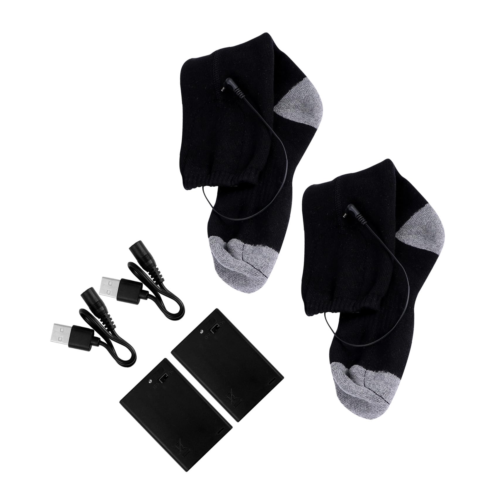 Calcetines Calefactores USB para Invierno, Portátiles y Plegables