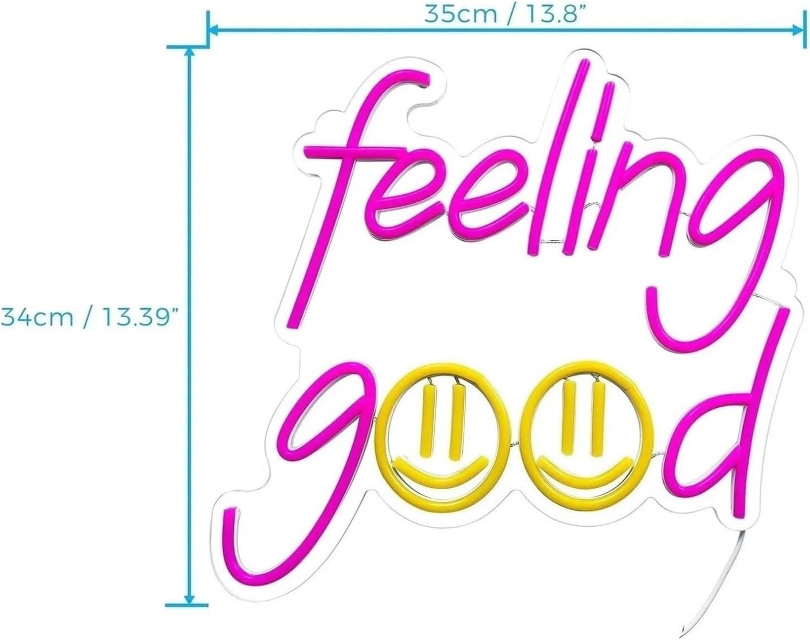 Per la lampada al neon prestito parola Feeling Good per insegna LED Light