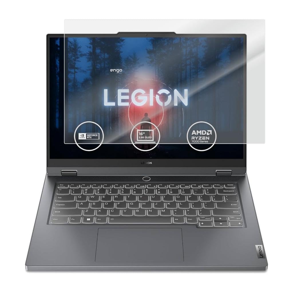 Engo Lenovo Legion Slim 5i Gen 8 16 İnç İle Uyumlu Mat Ekran Koruyucu Notebook, Yansıma Ve Parlama Önleyici Parmak İzi Bırakmayan Laptop Koruma, 9H Temperli Kırılmaz Esnek Nano Cam