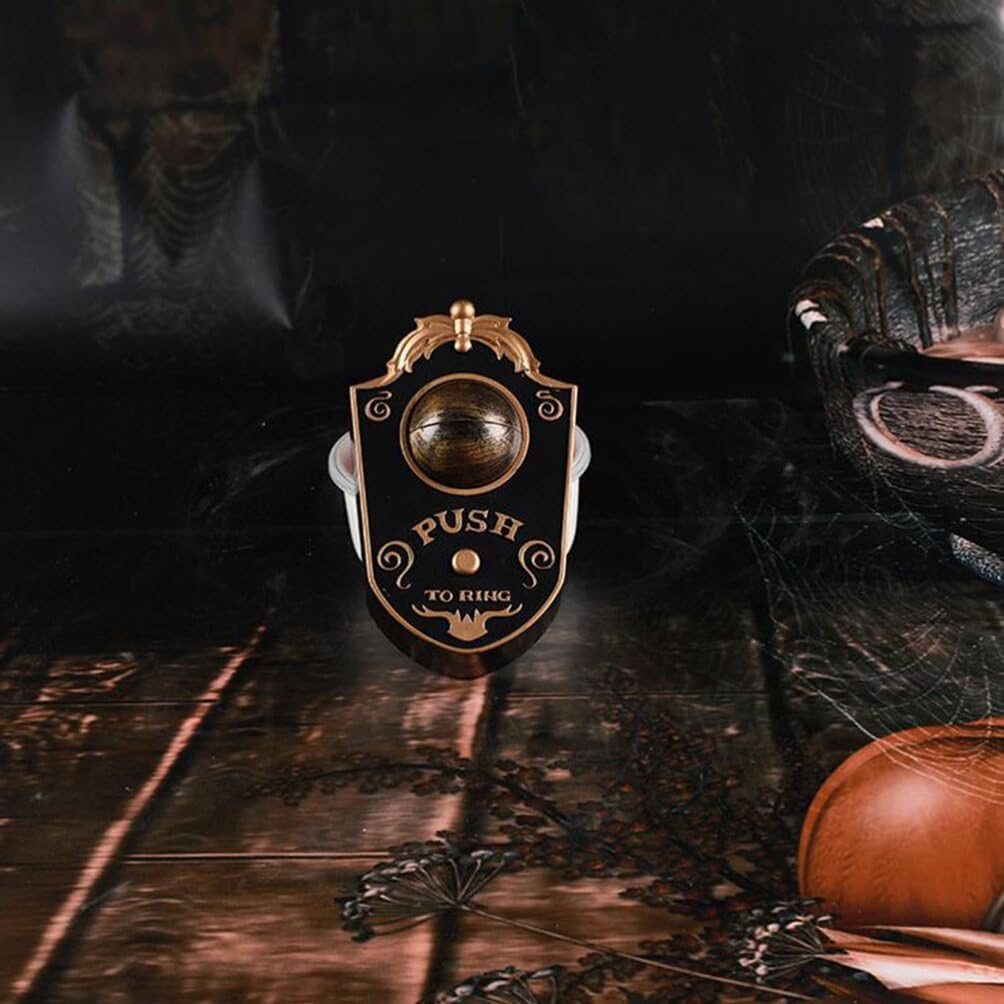 Angoily 3pcs Creepy Eyeball Doorbell Animated Halloween Door Decorations Light Sound Unique Scary Party Prop for Halloween Theme Events Haunted Houses