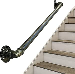Gold Handrail For Stairs,1m 1.5m 2m 2.5m 3m Stairway Railing Complete