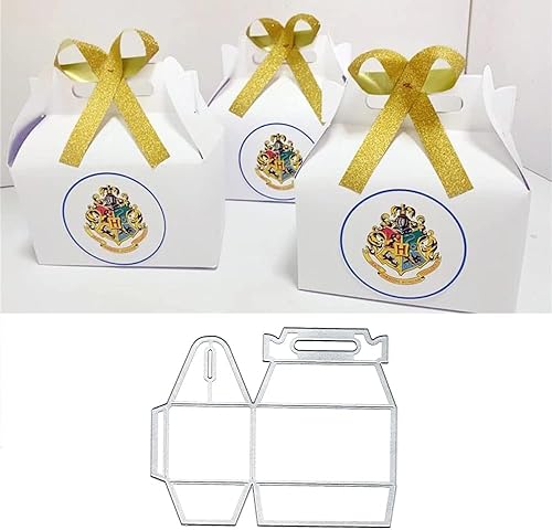 Cajas de regalo plegables 3D troqueladas de metal, cajas de regalo plegables 3D, tarjetas de papel, plantillas de corte para manualidades, tarjetas