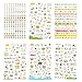 Kawaii School Supplies - Cat Stationery Set, 6 Gel Pens, 120 Sticky Memos, 6 Sticker Sheets & 1 Sticker Album(8 Sheets), 240 Bookmark Page Flags - Cute Japanese Style Office Supplies- Gift for Girls