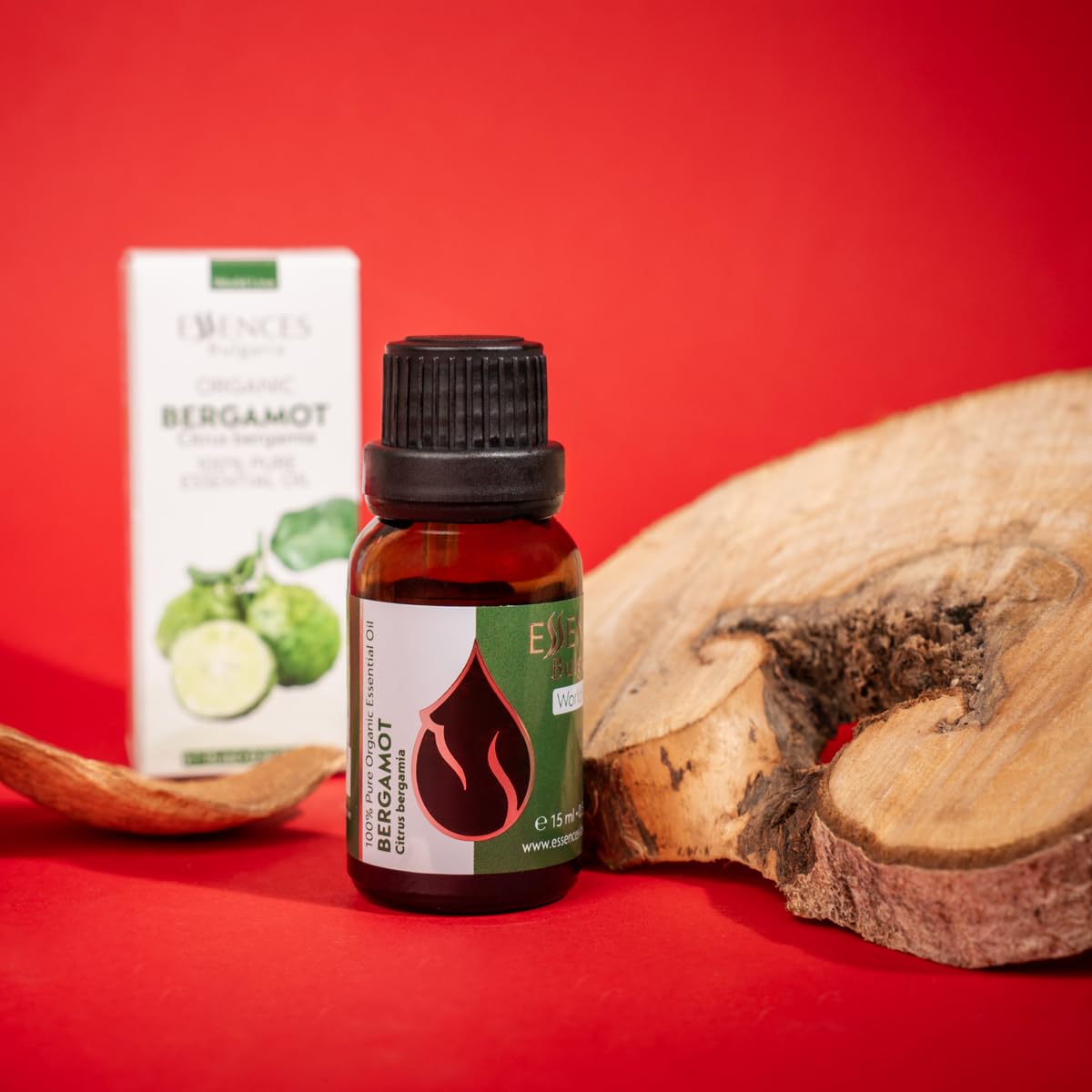 Essences Bulgaria Aceite Esencial de Bergamota Orgánico 15ml | Citrus bergamia | 100% Puro y Natural | Sin diluir | Grado Terapéutico | Aromaterapia | Cosméticos | Libre de crueldad | Sin OGM | Vegano