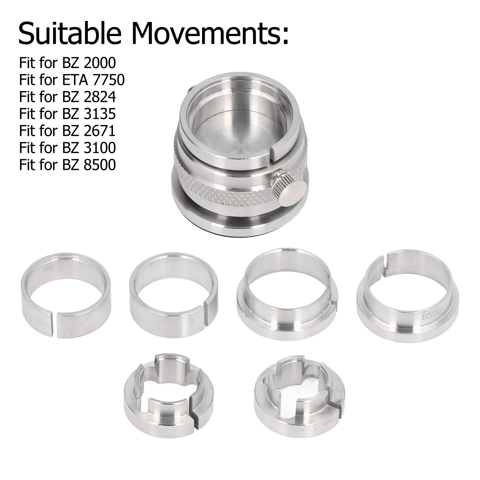 Watch Movement Base Holder, Adjustment All Steel Watch Movement Base Kit Stainless Steel for Watchmakers for Maintain
