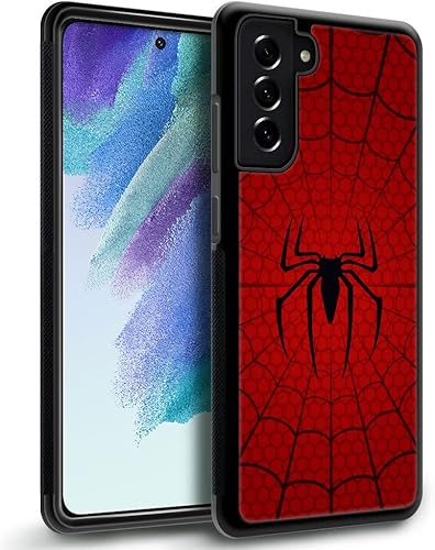 YiXinBB Funda compatible con Samsung Galaxy S21 Plus, diseño de tela de araña Y, diseño de lujo, parte trasera de policarbonato duro, a prueba de