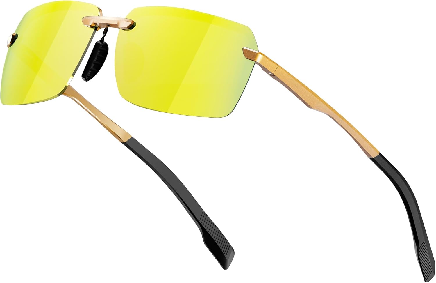 ATTCL Men's Polarized Sunglasses, UV400 Protection, Square Metal Shades for Street, Beach, Vacation