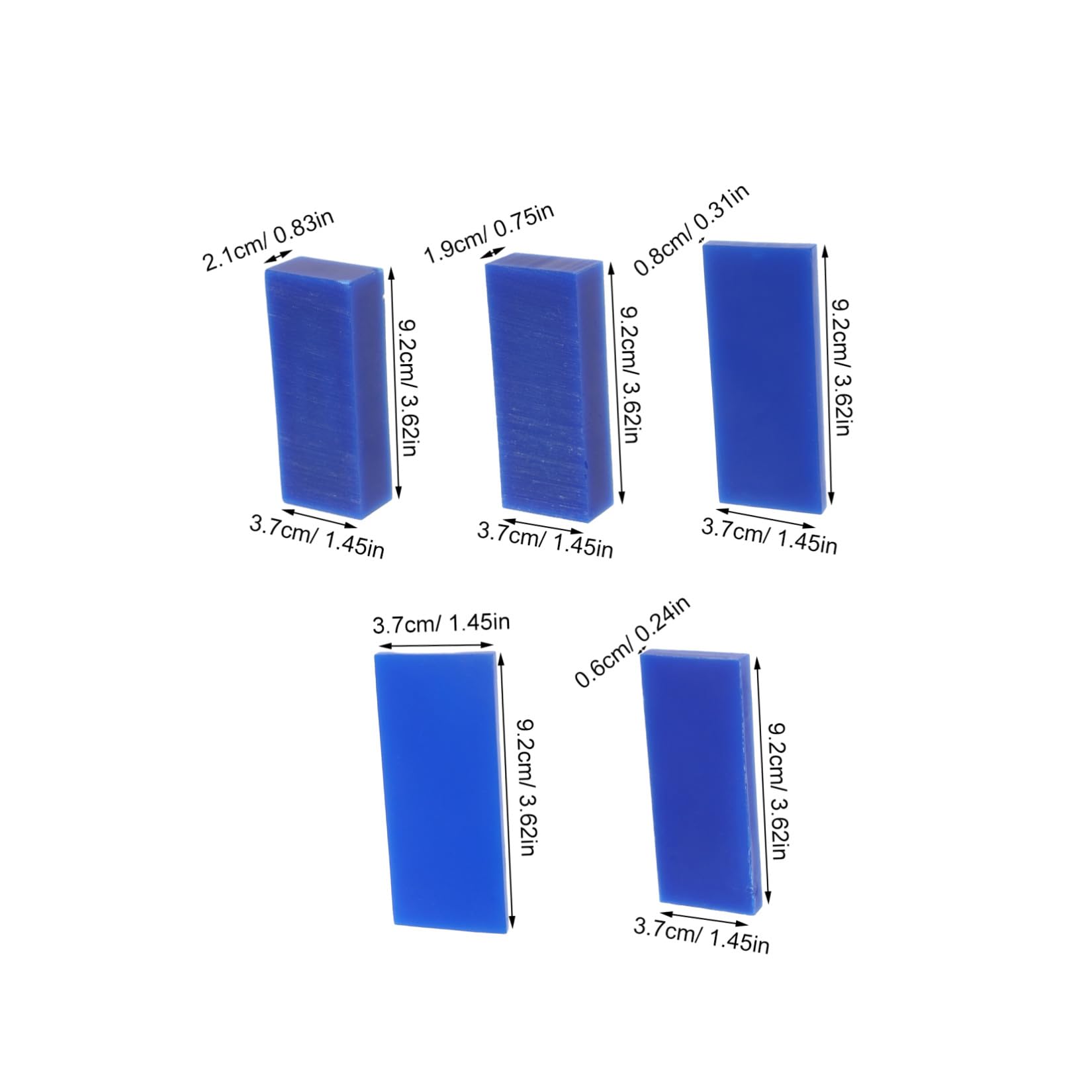 Fogli di Cera per Intaglio 15 Pezzi Blu per Modellazione e Stampaggio Accessori per Creazione e Fusione di Gioielli Professionale