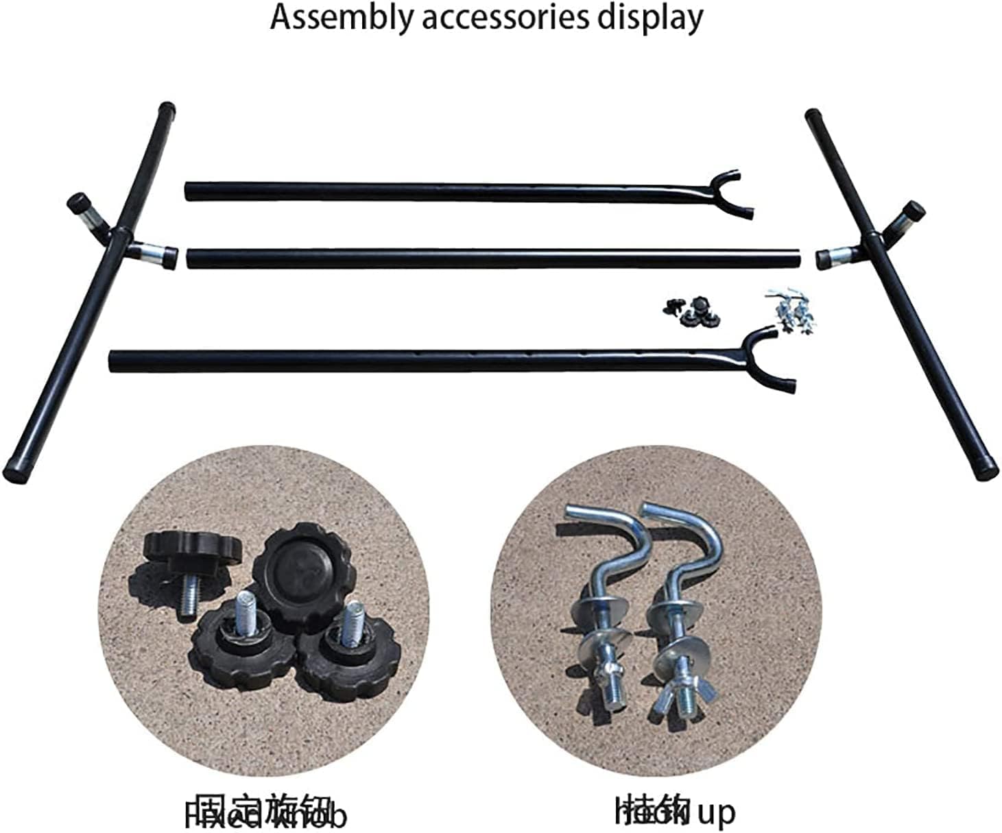 Hamaca portátil con soporte, columpio plegable desmontable para uso en interiores y exteriores, ideal para camping, playa y viajes, cómoda y práctica