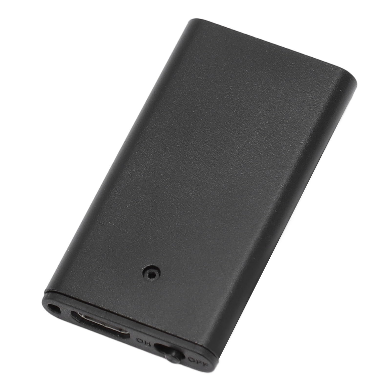 Grabadora MP3 de Bolsillo, Pequeña Grabadora de Voz Portátil Recargable, Función de Sincronización de Reducción de Ruido HD, Batería Baja, Copia de Seguridad Automática para