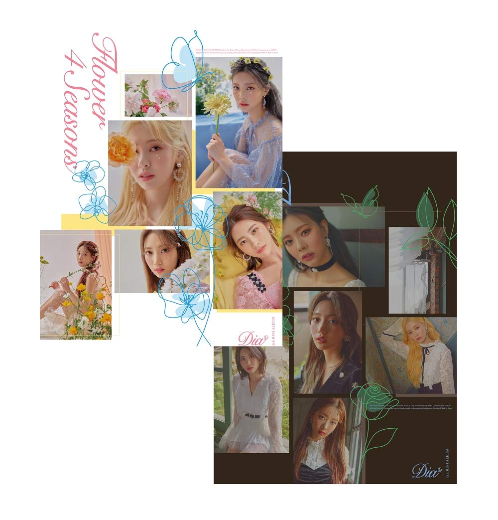 Pocketdol Studio DIA - Flower 4 Seasons (6th Mini Album) Album+Folded Poster
