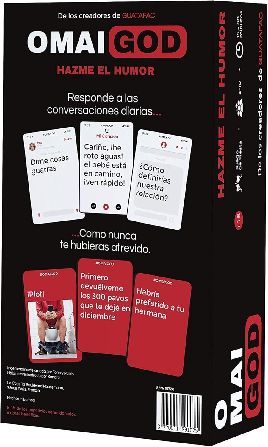 ATM Gaming Omaigod - Juegos de Mesa para Adultos - Ríe sin Parar con Este Juego de Cartas de Humor y Diversión - Regalo Original
