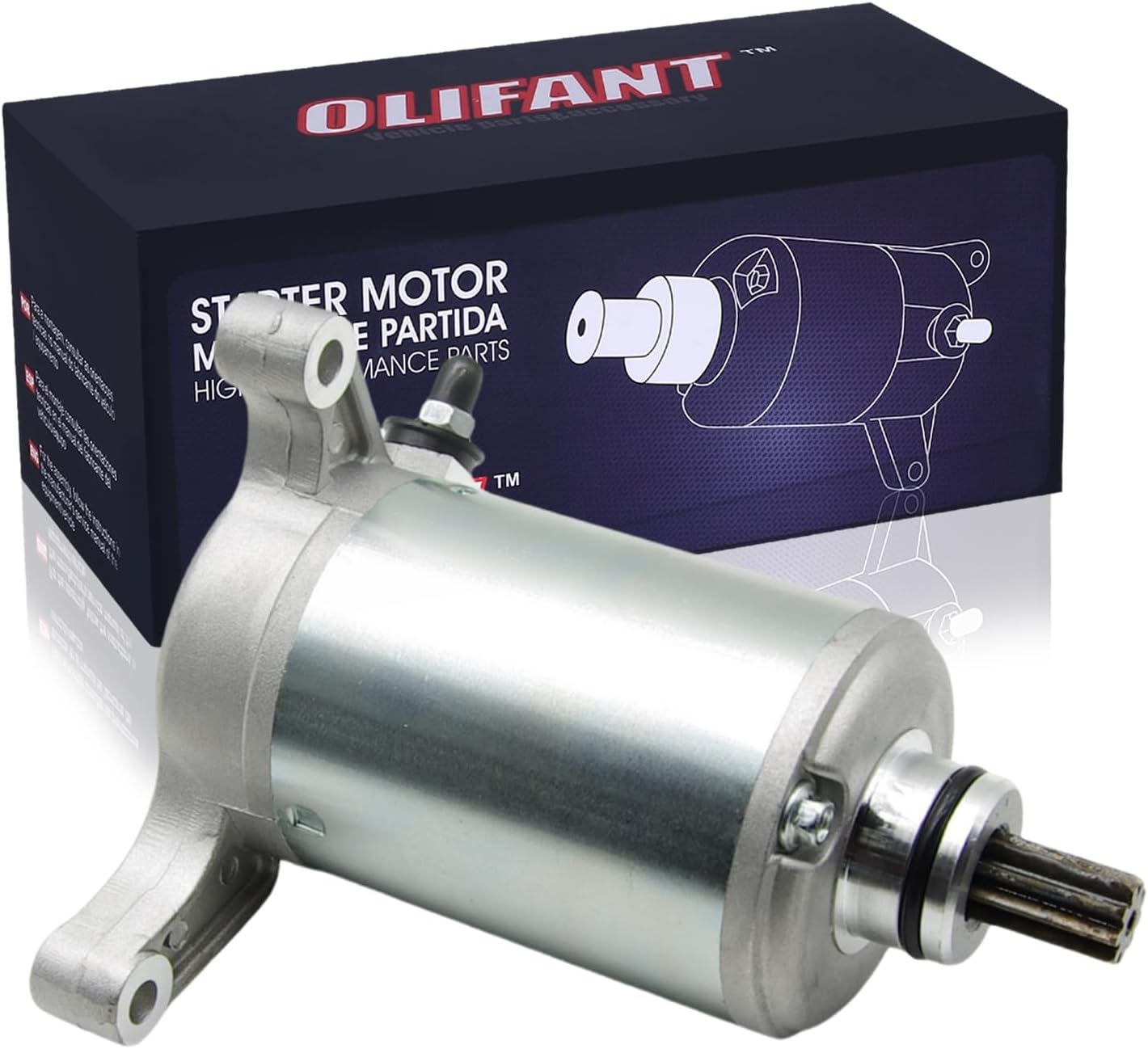 Starter Motor for Yamaha Raptor 350 Warrior 350 YFM350 Big Bear 350 Kodiak 400 1993-2002 YFM400 Yamaha 350 1987-2013 1YW-81800-50 1UV-81800-50 Olifant