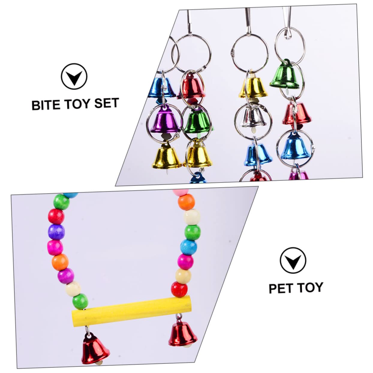 Ensemble De Jouets pour Oiseaux 5 Pièces Jouet À Mâcher pour Perroquet Fournitures pour Animaux De Compagnie pour Le Développement De Lintelligence des Oiseaux