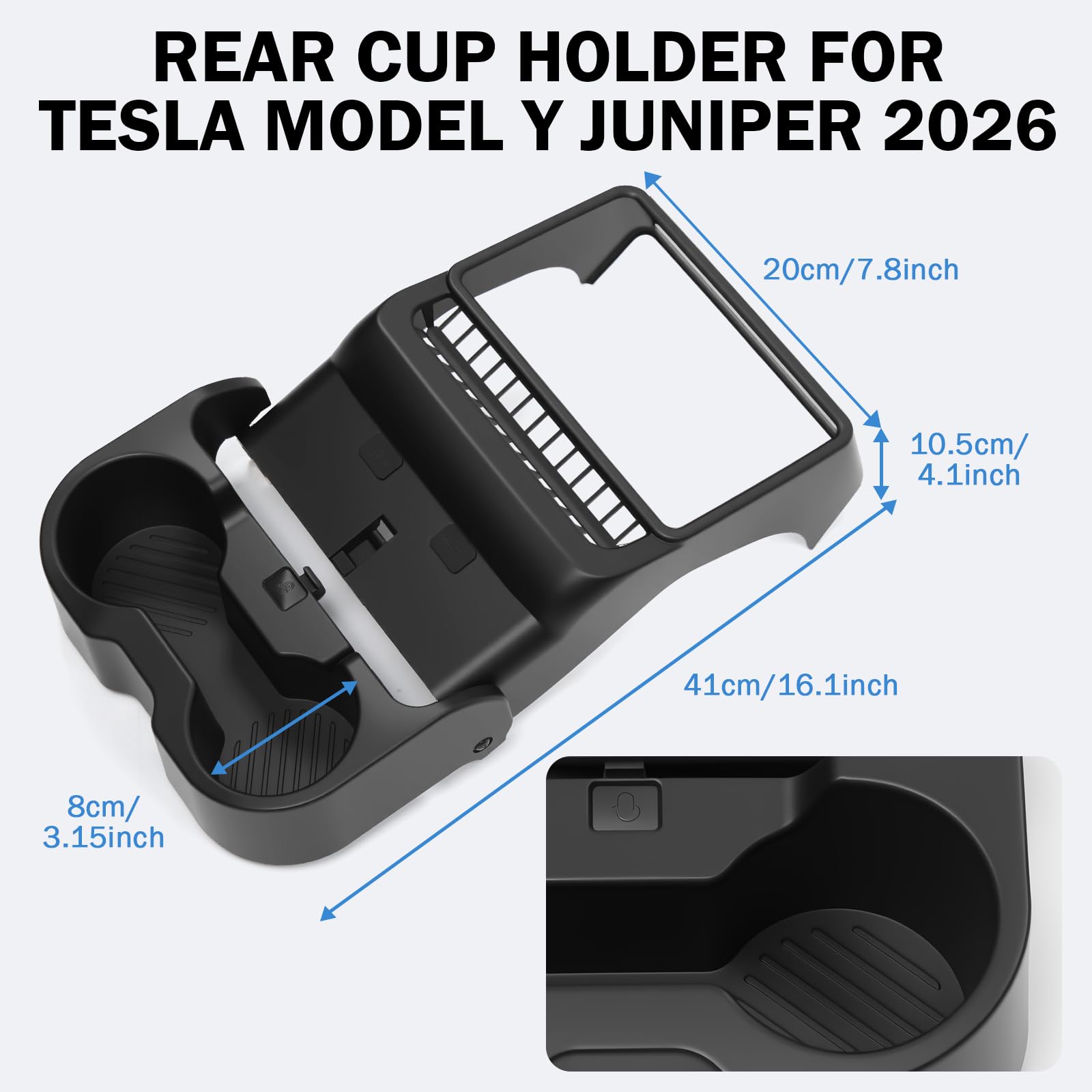 Amazon.co.jp: Abystar リアカップホルダー Tesla Model Y Juniper