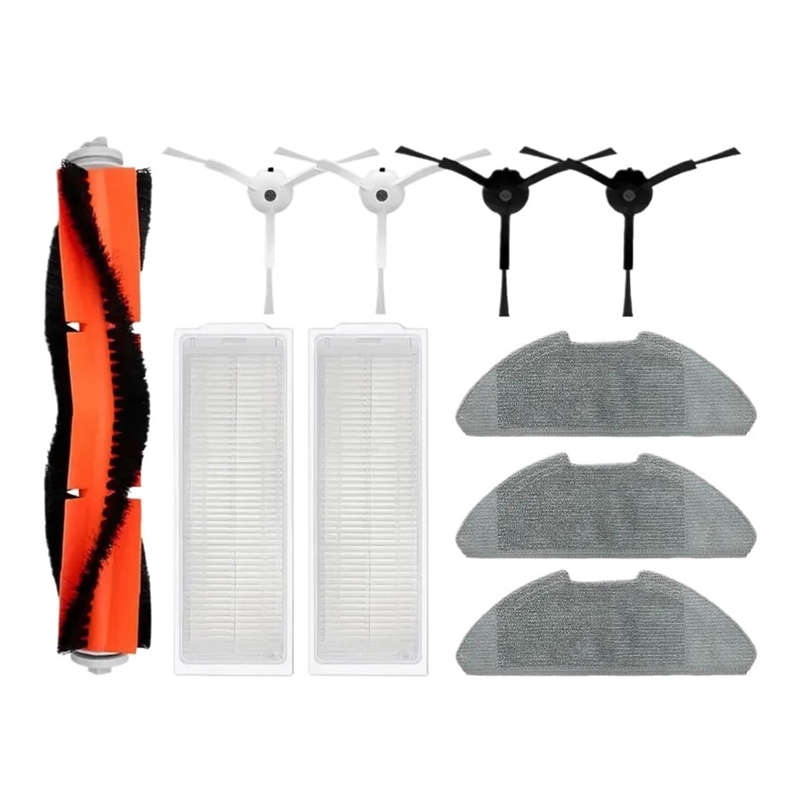 Cepillo lateral principal de paño de fregona, Compatible con Xiaomi,(3pcs)