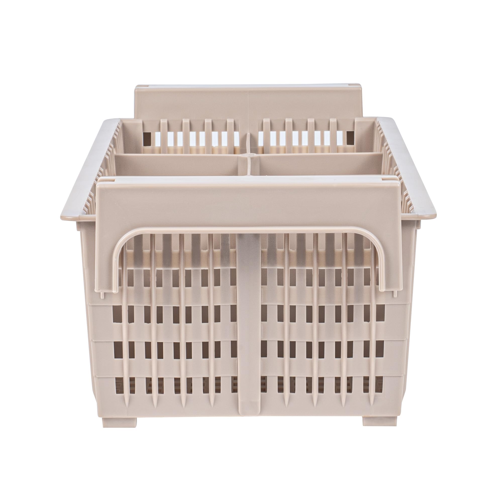 Restaurantware Clean Tek Égouttoir à vaisselle professionnel en polypropylène marron robuste avec 8 compartiments, porte-couverts durable pour restaurants, cuisines, cafétérias et plus encore