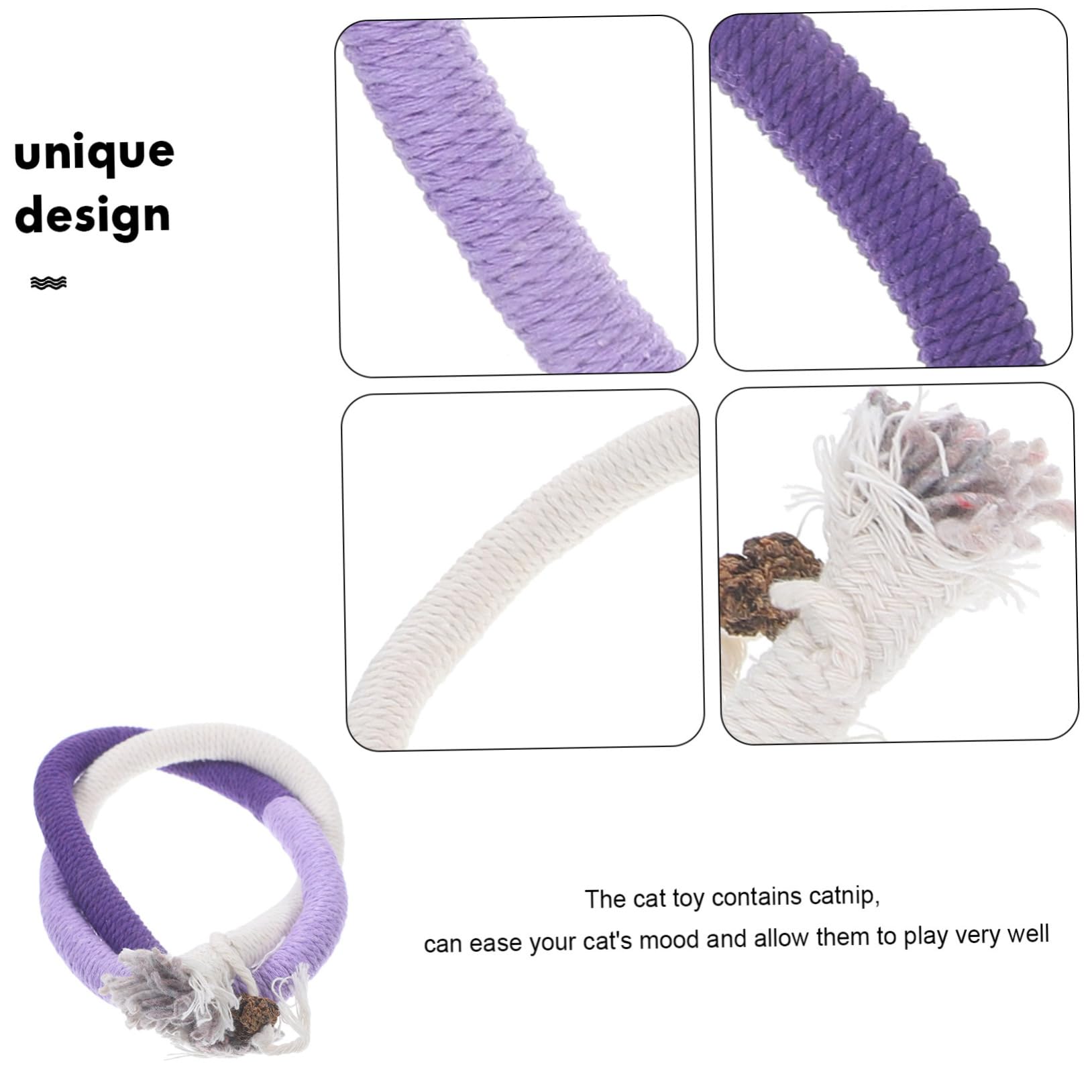 Ipetboom 15pièces Jouets Cataire pour Chats Cordes à Mâcher Interactives pour Éveiller Instinct De Chasse Et Aider à Hygiène Jouet Amusant pour Chats Intérieur