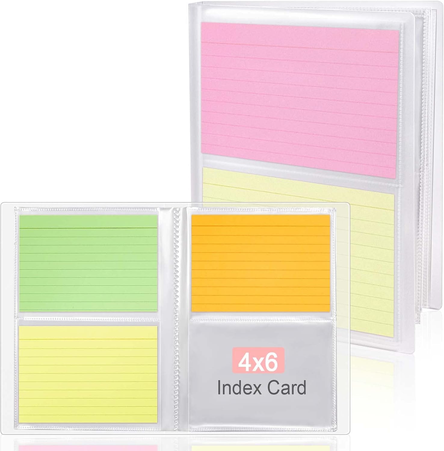 4x6 Index Card Holder, 4x6 Card Storage Binder, 4x6