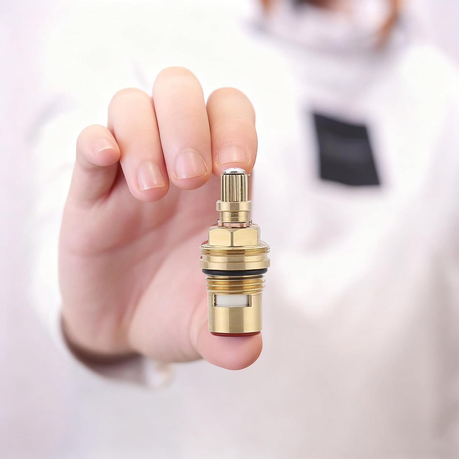 Faucet Cartridge Replacement Parts Compatible with Rohl 9.13145, 9.13146, Fit for Kitchen Bathroom Faucet Shower Stems Replacement Valves Cartridges 2 Pack(Cold + Hot)