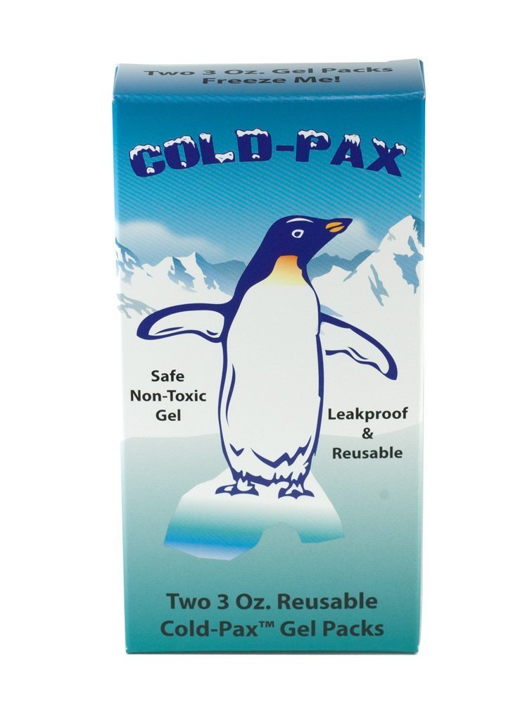 2 Pack - Cold Ice Pack Replacements - 3 oz Long Lasting Gel Packs for Aches, Pains, Bruises, Sores, Coolers, Lunch Boxes, and Medical Purposes