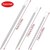 Vista 2 de AYLIFU 3 piezas de hilo de nylon de ojos grandes aguja de tejer hilo de lana aguja de tejer hilo aguja de coser herramienta de tejer (3 piezas)