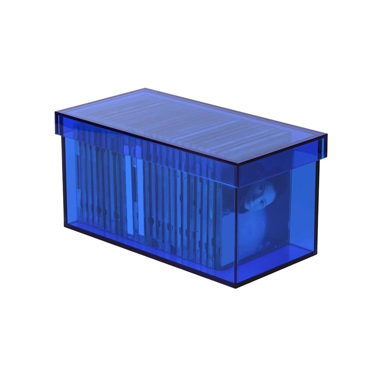 B3F7M4R9J2 CD stand Rectangular Acrylic Storage Box with Lid CD Record Rack for Home Office