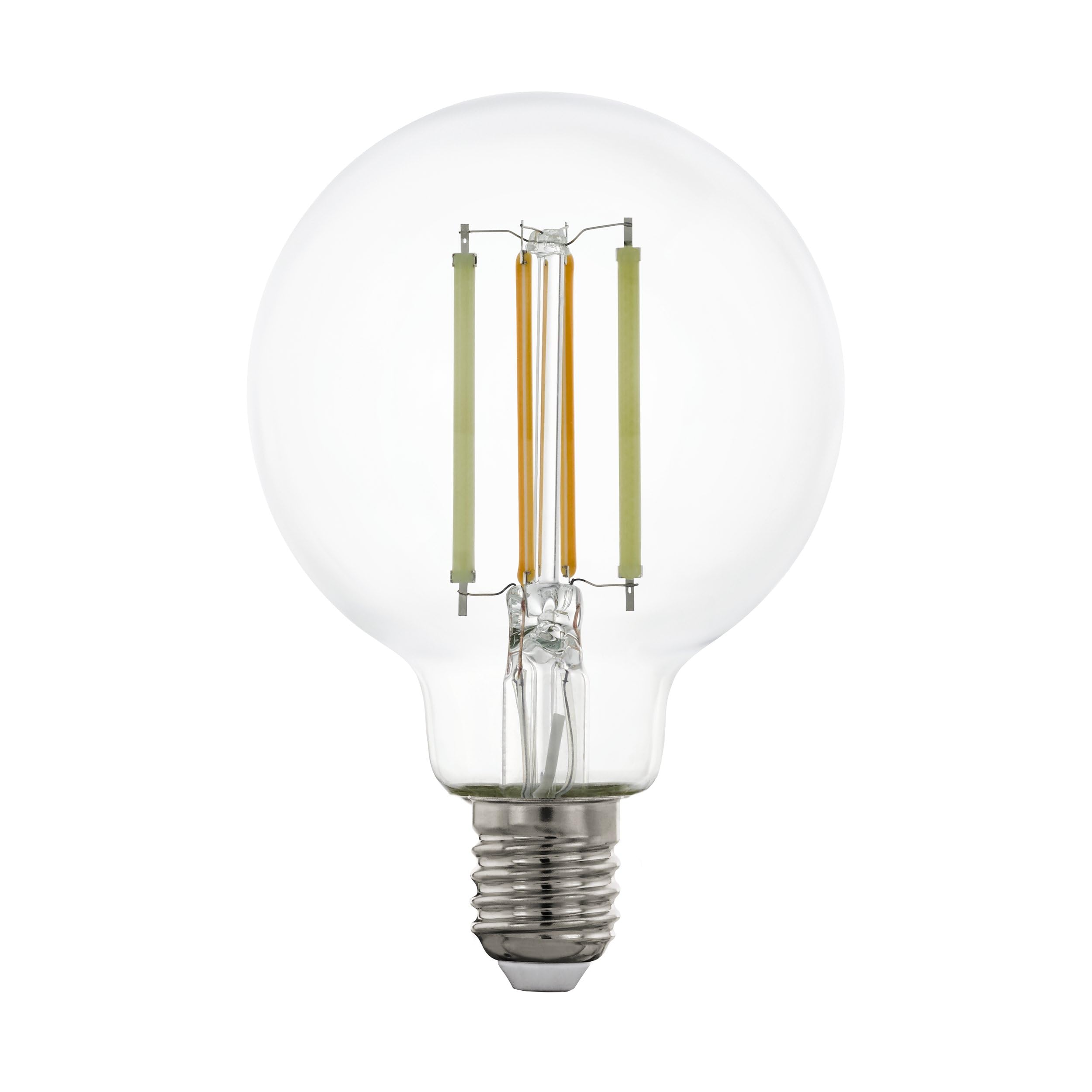 Eglo Connect.z Smart Home LED Bulb E27, G80, Matter, ZigBee, App and Voice Control Alexa, dimmable, Warm to Cool White, 1055 lumens, 8 watts, Clear Vintage