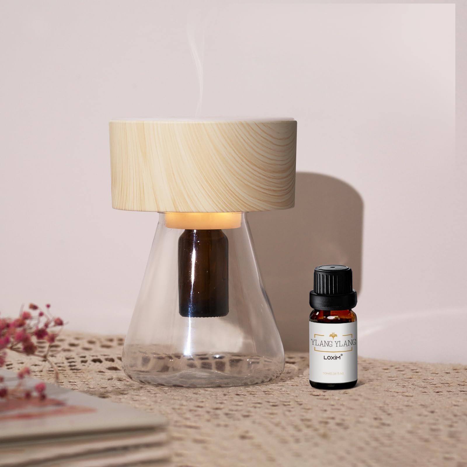 Amazon | LOXIM アロマランプ アロマディフューザー+イランイラン