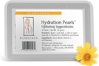 Bezwecken – Hydration Pearls Oval Suppositories – 16 Oval Suppositories – Professionally Formulated for Immediate Vaginal Lubrication – Safe & Natural