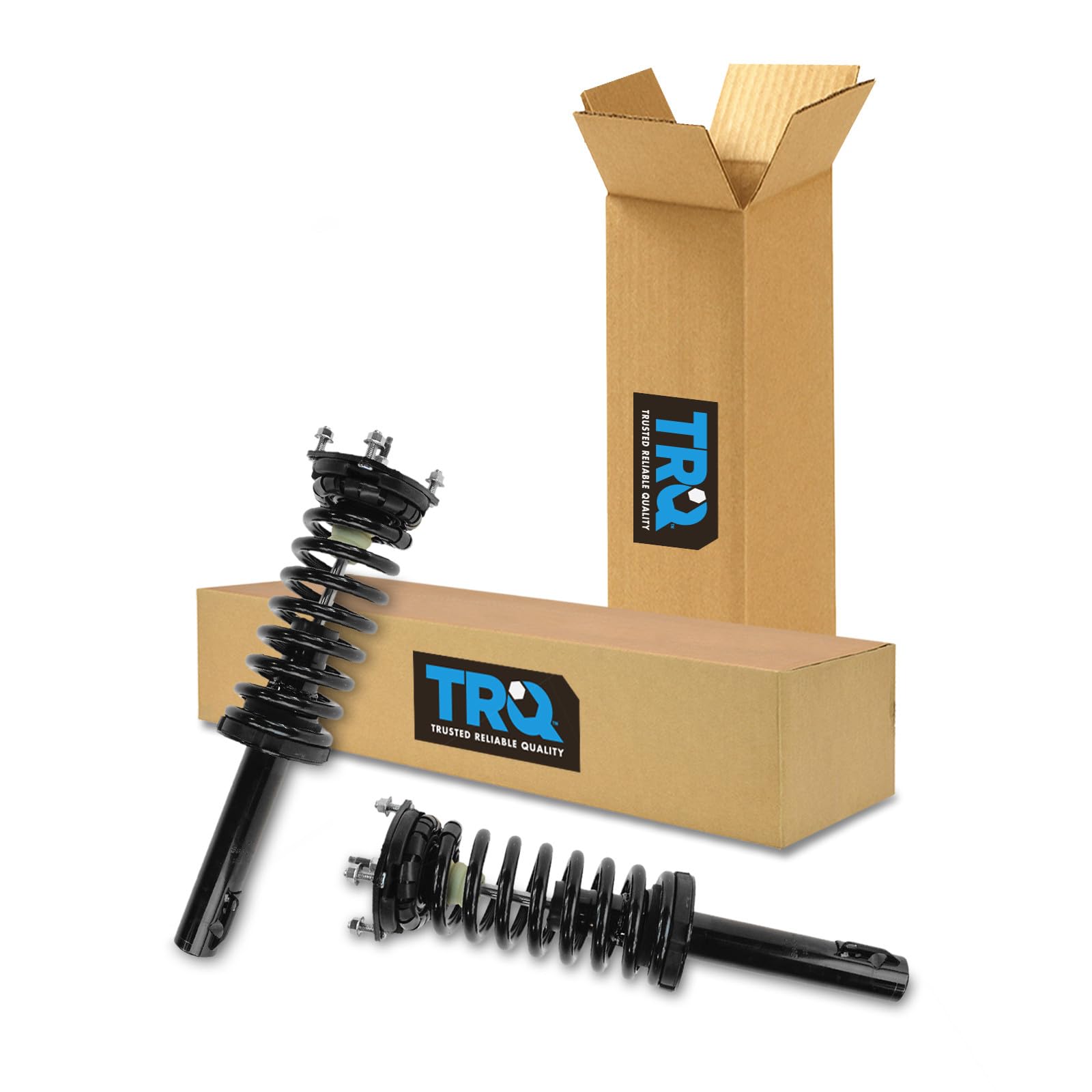 TRQ Shock &amp; Spring Assembly Front LH &amp; RH Pair for Jeep Commander Grand Cherokee