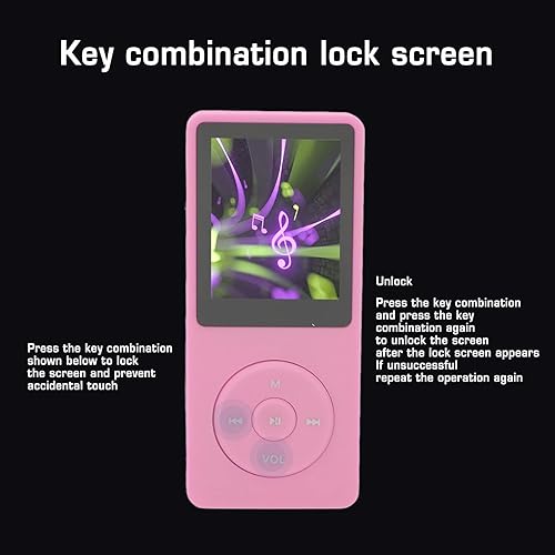 Miniatura 6 de Reproductor de MP3 de 8 GB, reproductor de música de 1.8 pulgadas con radio FM, películas, música y libro electrónico, soporta hasta 64 GB.