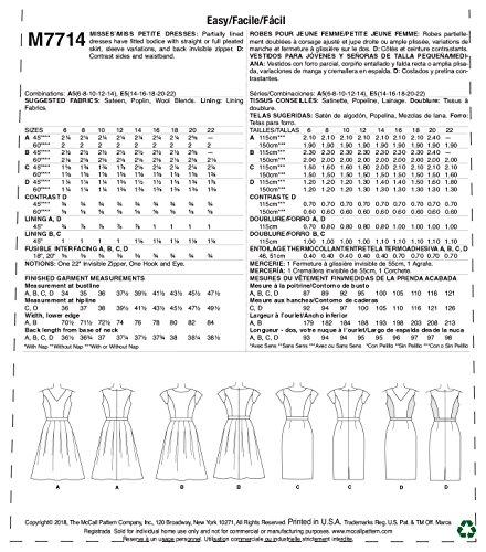 Mccall Patterns Misses' Petite Dresses #TOP5