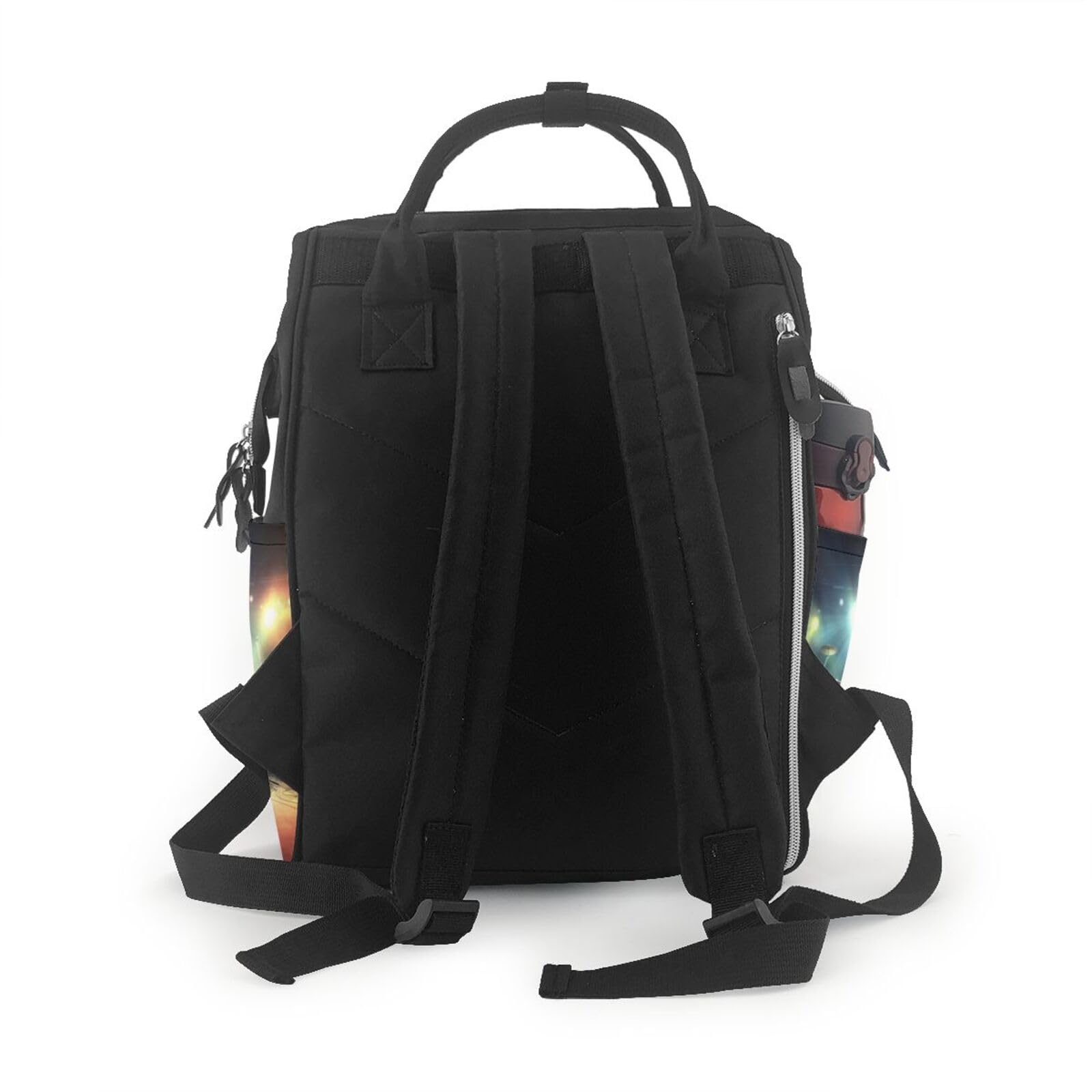 Rock Band Sac à langer multifonction Sac à dos étanche pour maman Sac à dos de grande capacité Sac à dos de voyage Essentials Sac à dos pour bébé avec matelas à langer, porte-tétine