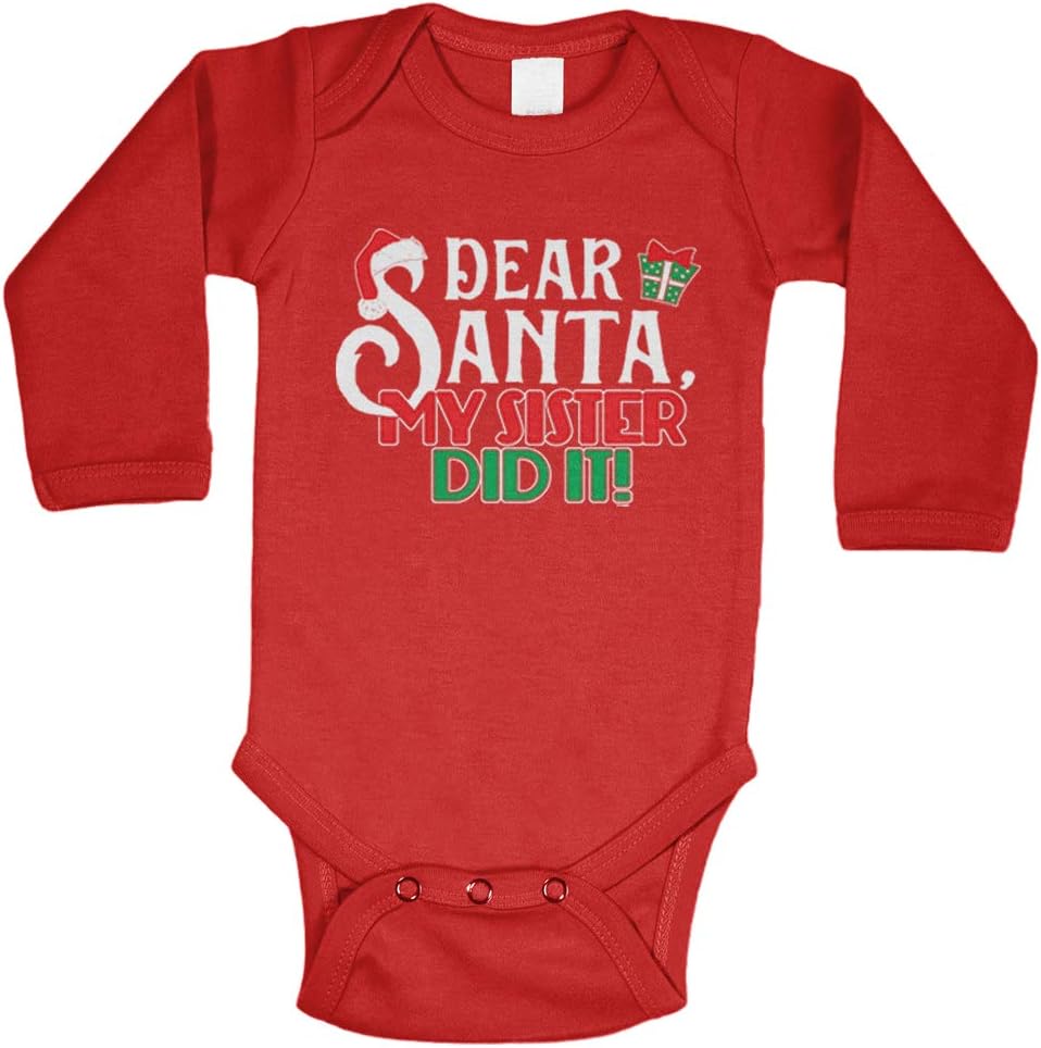 Dear Santa My Sister Did It! - Christmas Bodysuit