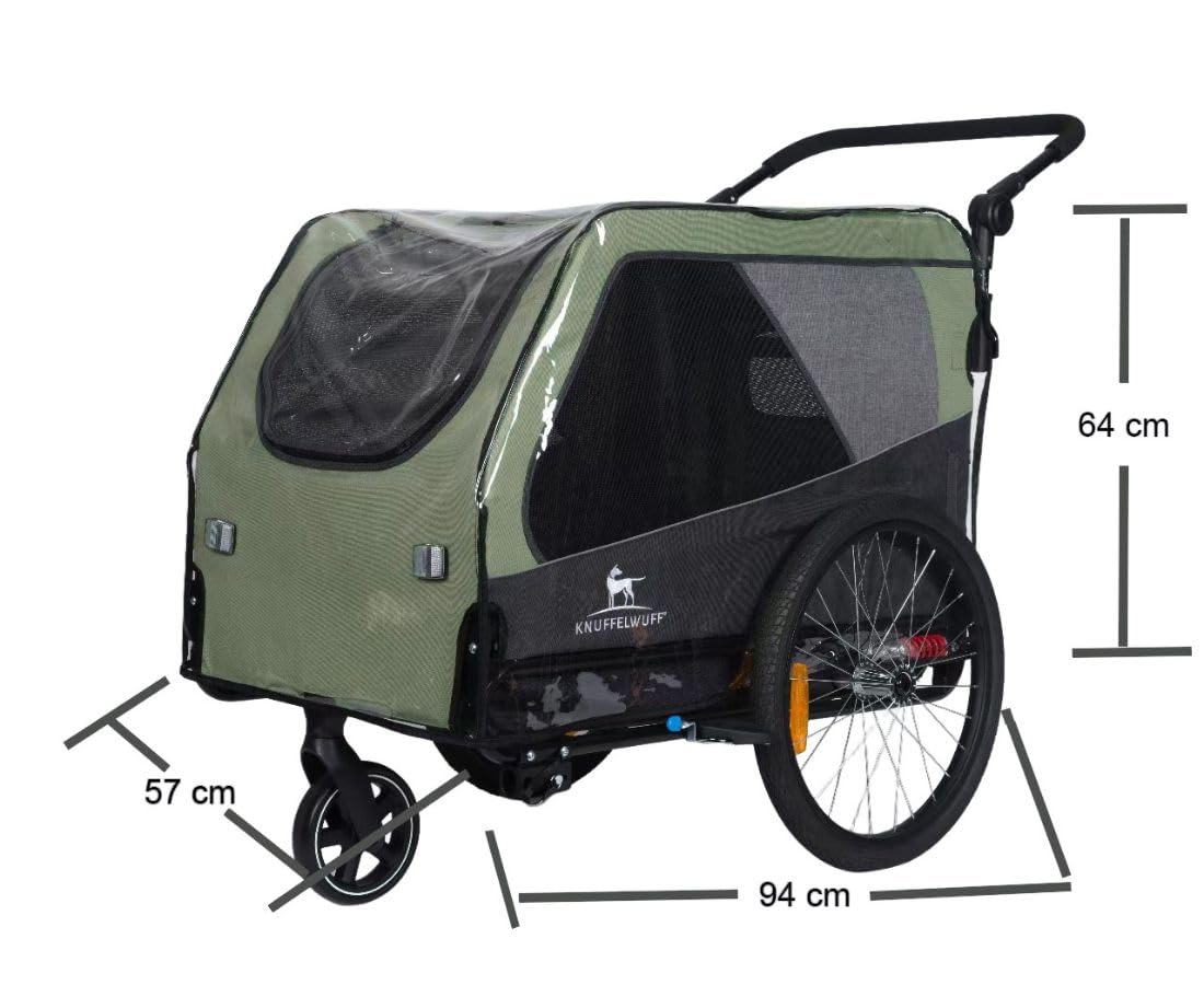 Knuffelwuff Regencover Cruvado | Transparenter PVC Regenschutz | Passgenau für Cruvado | Schutz vor Regen, Wind & Spritzwasser | Mit Klettöffnung für Griff | Inkl. Transportbeutel | Leicht zu reinigen