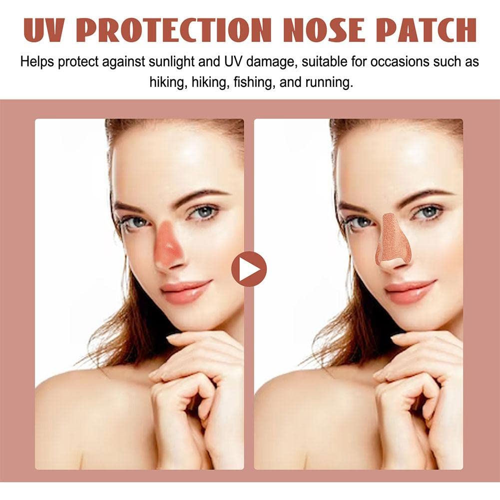 Sunscreen Nose Patches 24pcs Nose Shapes Sun Protection Stickers Sun Nose Guard