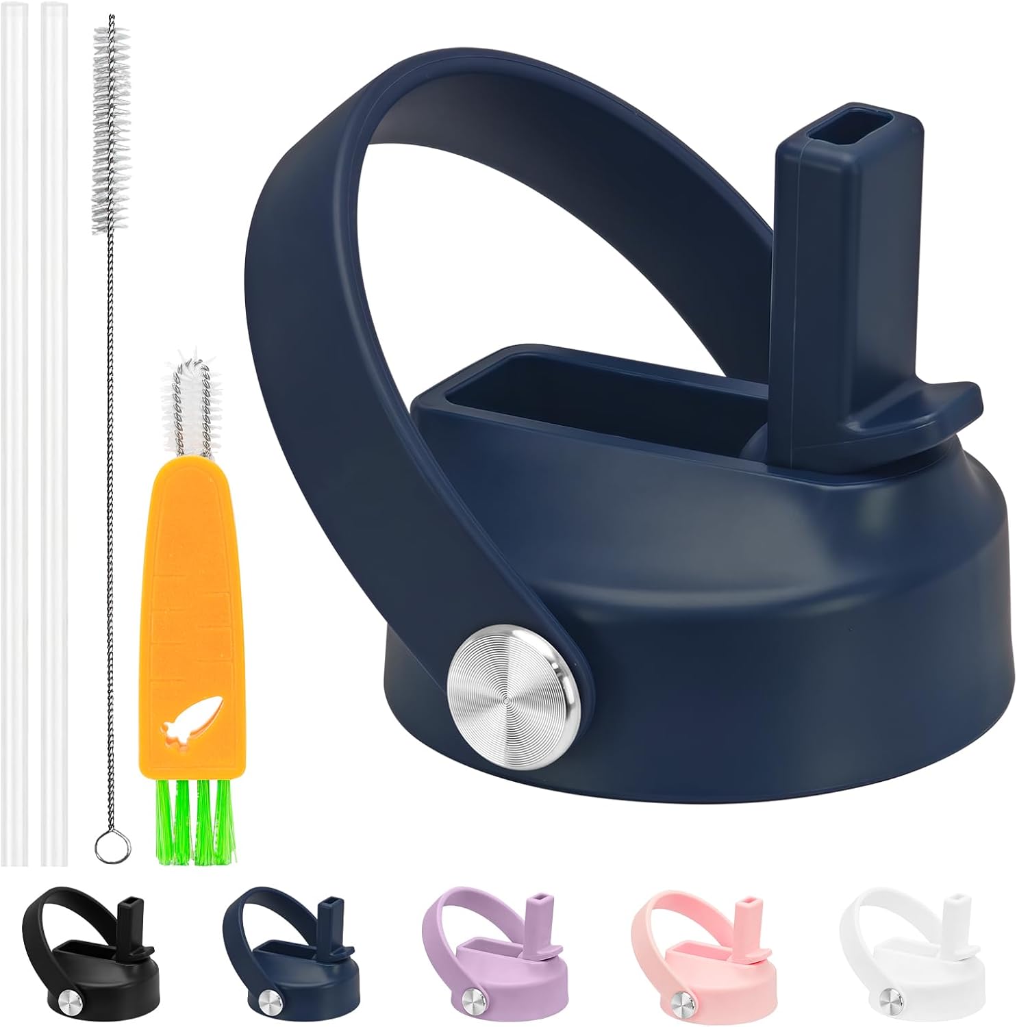 Straw Lid for Hydro Flask Wide Mouth,Lids with Straw for Hydroflask 12 16 18 20 32 ...