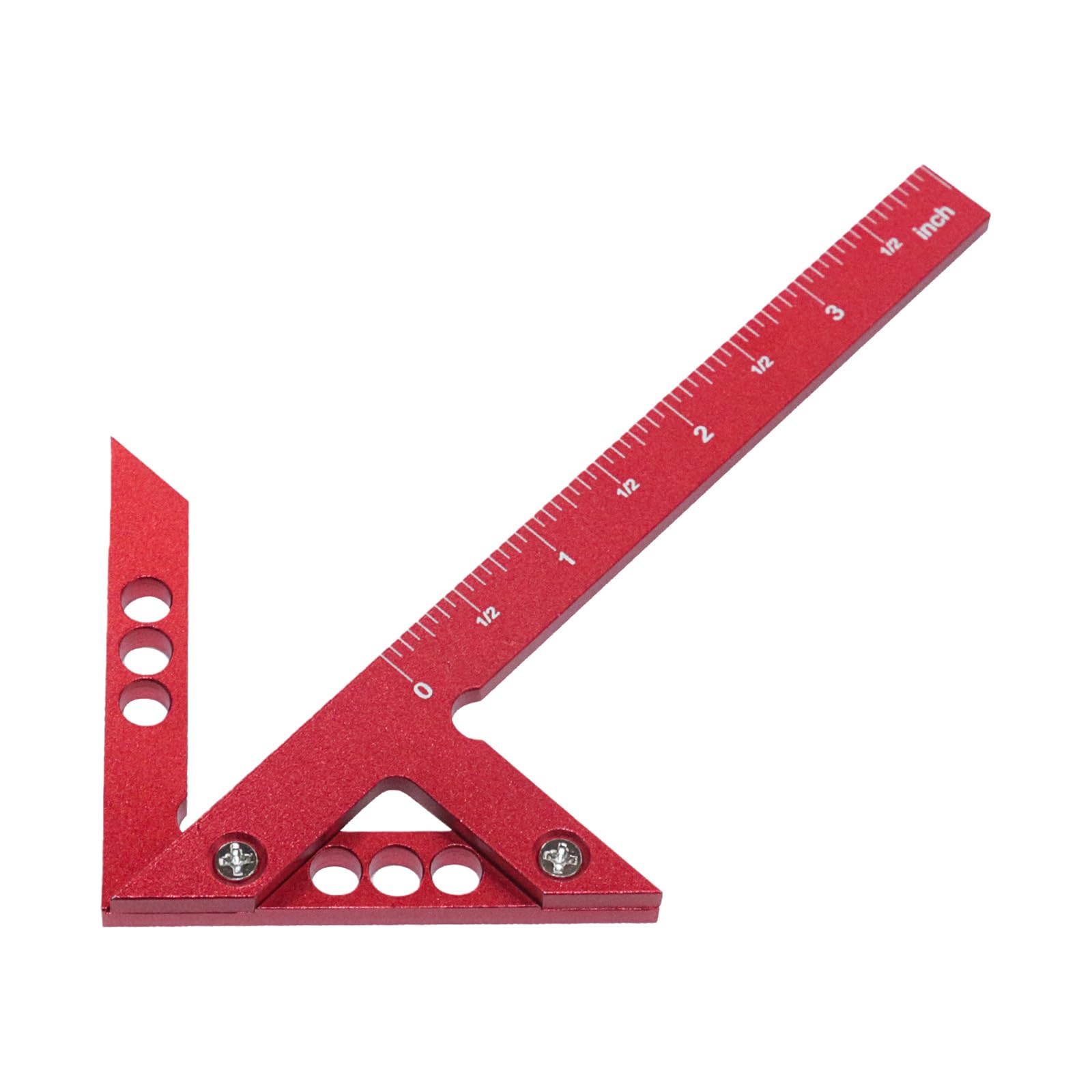 Zbiianxer Red I Mperial Professional Aluminum Marking Gauges Lightweight Woodworking Measuring Tool For Accurate & Angles Measurement Aluminum Mixture Woodworking Measuring King