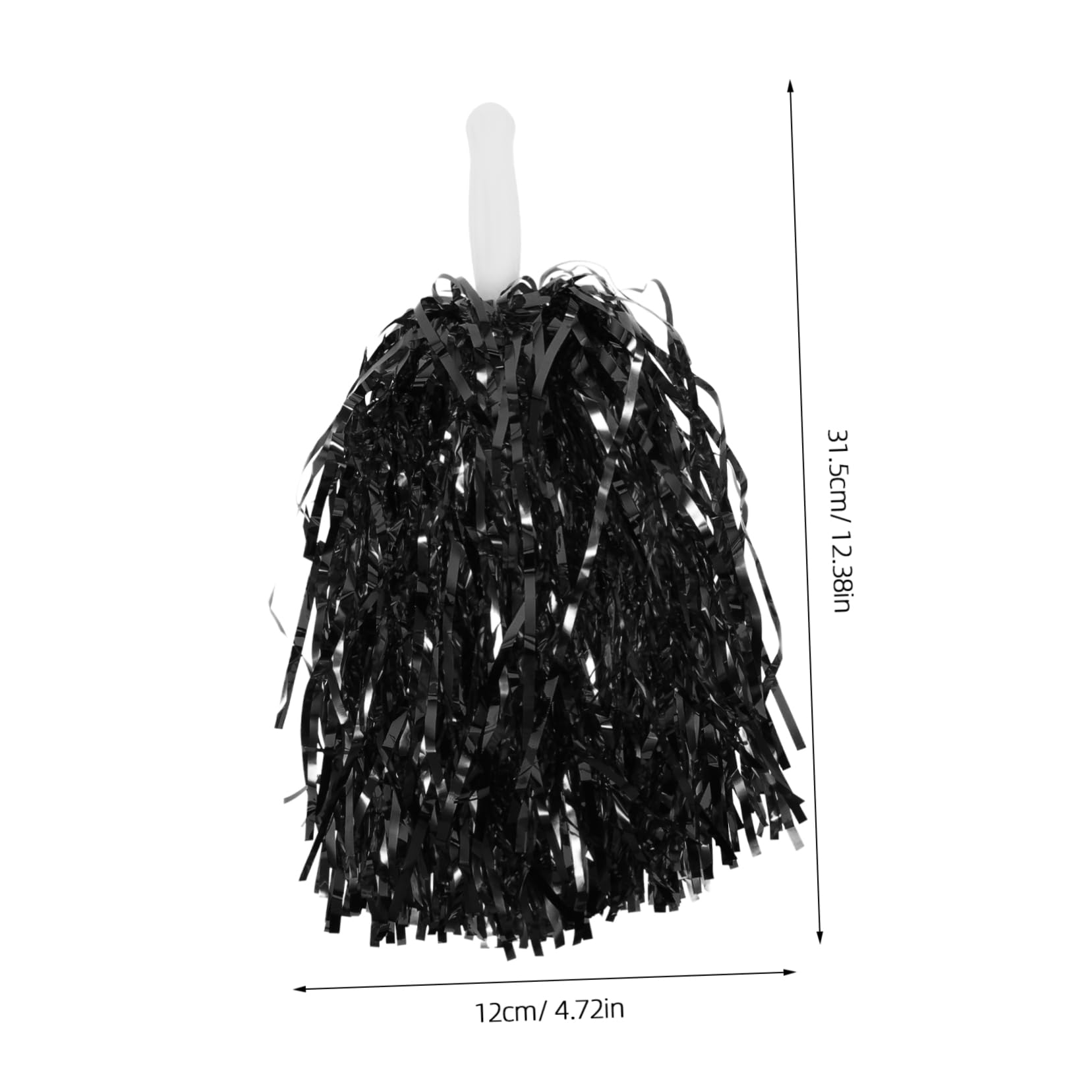 Toddmomy 10 Pack Cheer Pompoms Pom Poms Cheerleading for Sports Gym Dance Team Building Abs Pet Material Sparkling Performance Props