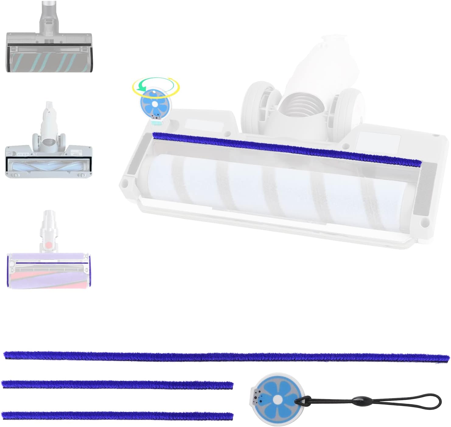 Plush Strips Replacement for Tineco A10 A11, Samsung Jet 75