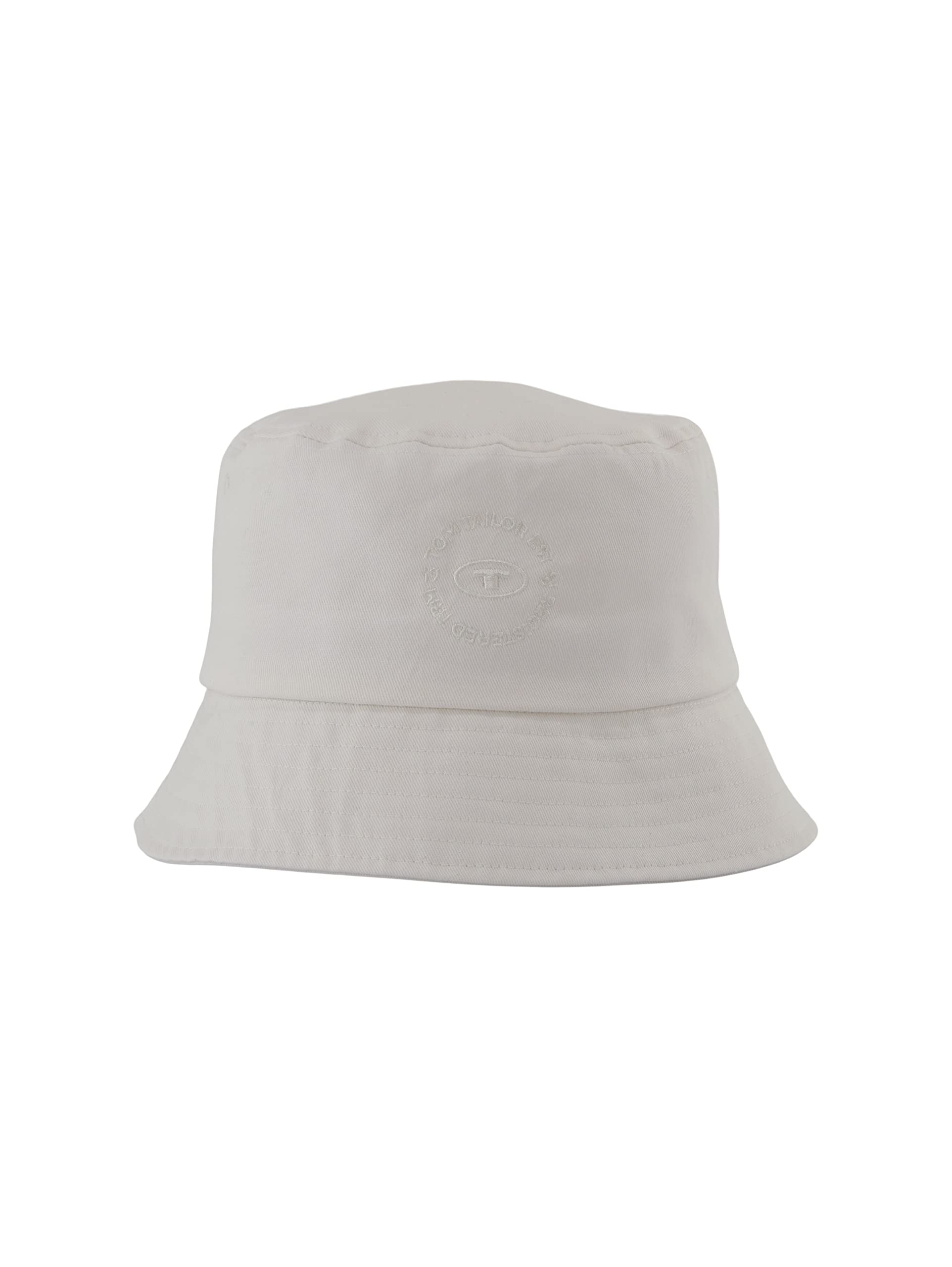 TOM TAILOR Men's Bucket Hat, 10332 - Off White, One Size