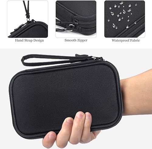 Miniatura 7 de Bolsa organizadora de artículos electrónicos, bolsa organizadora de cables pequeña, bolsa organizadora de cables impermeable, bolsa de transporte